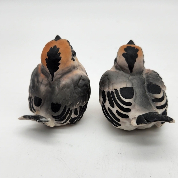 RARE Vintage Set (2) Porcelain Sparrow Figurines 2" x 2" Japan - Picture 2 of 8